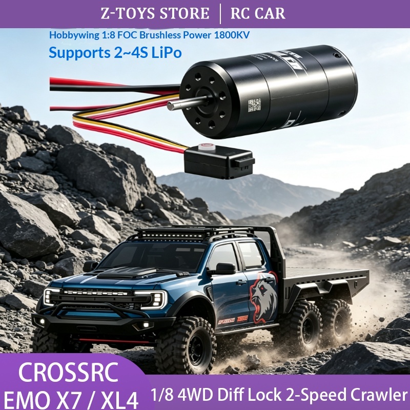 CROSSRC EMO X7 XL4 1/8 RC Craw - огляд і ціна Rc Hobby Grade Truck