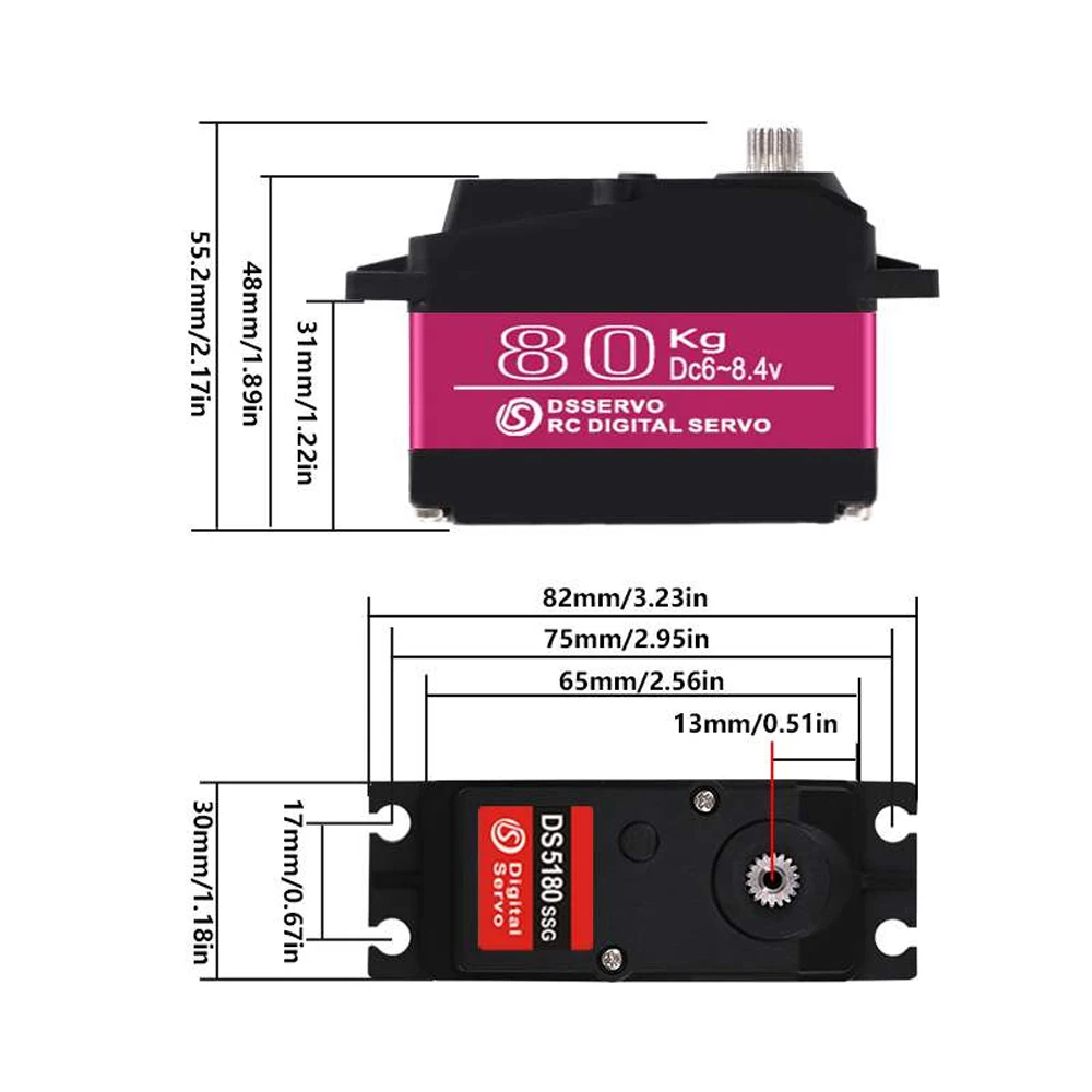 Dsservo Waterproof DS5180 80KG - огляд і ціна Rc Hobby Shops